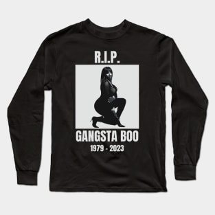 Gangsta Boo Commemorative RIP 2023 Tribute Memphis Rapper Long Sleeve T-Shirt